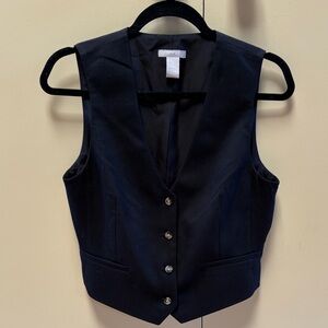 H&M Black Tailored Women's Vest size sm